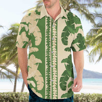 Hawaii Pua Kenikeni Lei Hawaiian Shirt With Lau Maia Green