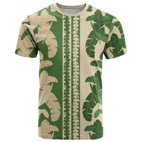 Hawaii Pua Kenikeni Lei T Shirt With Lau Maia Green