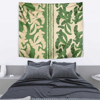 Hawaii Pua Kenikeni Lei Tapestry With Lau Maia Green
