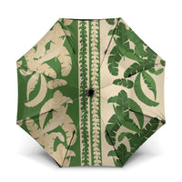 Hawaii Pua Kenikeni Lei Umbrella With Lau Maia Green