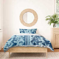 Hawaii Pua Kenikeni Lei Bedding Set With Lau Maia Royal Blue
