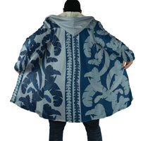 Hawaii Pua Kenikeni Lei Cloak With Lau Maia Royal Blue
