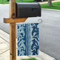 Hawaii Pua Kenikeni Lei Garden Flag With Lau Maia Royal Blue