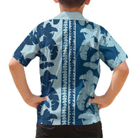 Hawaii Pua Kenikeni Lei Hawaiian Shirt With Lau Maia Royal Blue