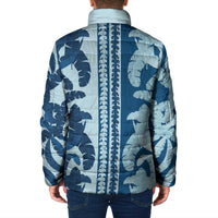 Hawaii Pua Kenikeni Lei Padded Jacket With Lau Maia Royal Blue