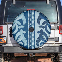 Hawaii Pua Kenikeni Lei Spare Tire Cover With Lau Maia Royal Blue