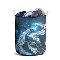 New Zealand Matariki Laundry Basket Pigeon Kereru Maori Fern Art LT05 - Polynesian Pride