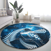 New Zealand Matariki Round Carpet Pigeon Kereru Maori Fern Art LT05 - Polynesian Pride
