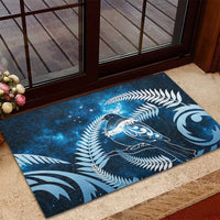 New Zealand Matariki Rubber Doormat Pigeon Kereru Maori Fern Art LT05 - Polynesian Pride