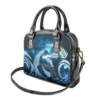 New Zealand Matariki Shoulder Handbag Pigeon Kereru Maori Fern Art LT05 - Polynesian Pride
