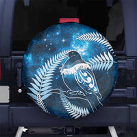 New Zealand Matariki Spare Tire Cover Pigeon Kereru Maori Fern Art LT05 No hole Blue - Polynesian Pride