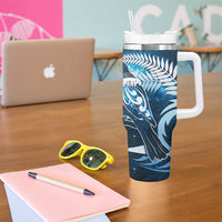 New Zealand Matariki Tumbler With Handle Pigeon Kereru Maori Fern Art LT05 - Polynesian Pride
