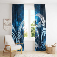 New Zealand Matariki Window Curtain Pigeon Kereru Maori Fern Art LT05 - Polynesian Pride