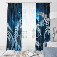 New Zealand Matariki Window Curtain Pigeon Kereru Maori Fern Art LT05 - Polynesian Pride