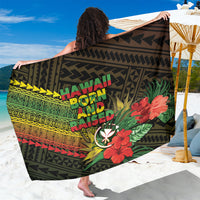 Hawaii Born and Raised Sarong Kanaka Maoli Flag Day