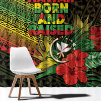 Hawaii Born and Raised Window Curtain Kanaka Maoli Flag Day LT05 - Polynesian Pride