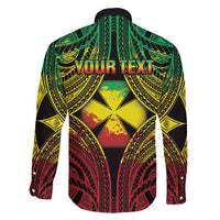 Personalised Wallis and Futuna Territory Day Family Matching Long Sleeve Bodycon Dress and Hawaiian Shirt Polynesian Pattern Simple Style LT05 - Polynesian Pride