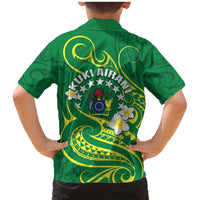 Cook Islands Happy Constitution Day Family Matching Mermaid Dress and Hawaiian Shirt Pattern Tribal Art LT05 - Polynesian Pride