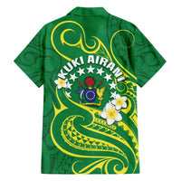 Cook Islands Happy Constitution Day Family Matching Off The Shoulder Long Sleeve Dress and Hawaiian Shirt Pattern Tribal Art LT05 - Polynesian Pride