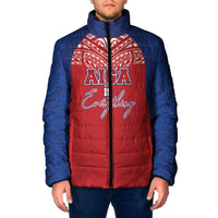 Aiga Samoa Padded Jacket Aiga Is Everything LT05 Men Red - Polynesian Pride