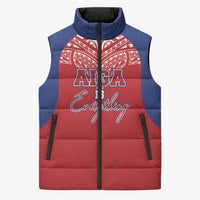 Aiga Samoa Sleeveless Puffer Jacket Aiga Is Everything LT05 Unisex Red - Polynesian Pride