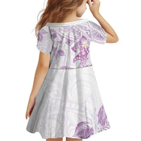 Polynesia Hammerhead Shark Family Matching Mermaid Dress and Hawaiian Shirt Tropical Flowers Tribal Pattern Lavender LT05 - Polynesian Pride