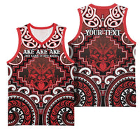 Personalised New Zealand Aotearoa Basketball Jersey Te Reo Maori Ake Ake Ake - Polynesian Pride