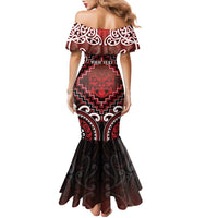 Personalised New Zealand Aotearoa Family Matching Mermaid Dress and Hawaiian Shirt Te Reo Maori Ake Ake Ake LT05 - Polynesian Pride