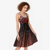 Personalised New Zealand Aotearoa Midi Dress Te Reo Maori Ake Ake Ake - Polynesian Pride