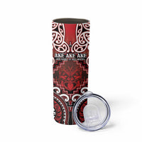 Personalised New Zealand Aotearoa Skinny Tumbler Te Reo Maori Ake Ake Ake LT05 - Polynesian Pride