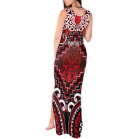 Personalised New Zealand Aotearoa Tank Maxi Dress Te Reo Maori Ake Ake Ake - Polynesian Pride