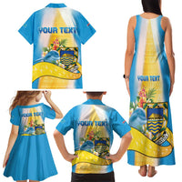 Personalised Tuvalu Independence Day Family Matching Tank Maxi Dress and Hawaiian Shirt Tuvalu Mo Te Atua LT05 - Polynesian Pride