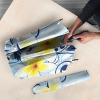 FSM Chuuk Constitution Day Umbrella Polynesian Curves Plumeria LT05 - Polynesian Pride