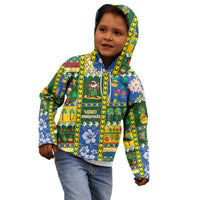 Solomon Islands Christmas Kid Hoodie Festive Beach Vibes - Polynesian Pride