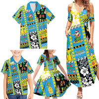 Tuvalu Christmas Family Matching Summer Maxi Dress and Hawaiian Shirt Festive Beach Vibes LT05 - Polynesian Pride