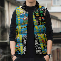 Tuvalu Christmas Sleeveless Puffer Jacket Festive Beach Vibes - Polynesian Pride