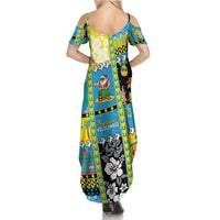 Tuvalu Christmas Summer Maxi Dress Festive Beach Vibes - Polynesian Pride