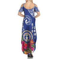 Hafa Adai Northern Mariana Islands Family Matching Summer Maxi Dress and Hawaiian Shirt Polynesian Tribal Pattern LT05 - Polynesian Pride