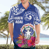 Hafa Adai Northern Mariana Islands Hawaiian Shirt Polynesian Tribal Pattern