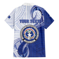 Personalized Northern Mariana Islands Family Matching Mermaid Dress and Hawaiian Shirt CNMI Seal LT05 - Polynesian Pride