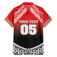 Custom Rugby Tonga MMT Family Matching Short Sleeve Bodycon Dress and Hawaiian Shirt Mana O Tonga LT05 - Polynesian Pride