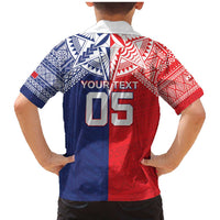 Custom Rugby Samoa And Tonga Family Matching Mermaid Dress and Hawaiian Shirt Toa Samoa With Mate Maa LT05 - Polynesian Pride