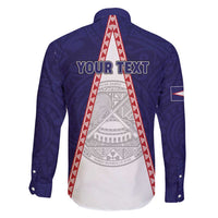 Personalised American Samoa Flag Day Family Matching Off Shoulder Short Dress and Hawaiian Shirt Flag Style LT05 - Polynesian Pride