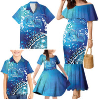 Polynesia Autism Awareness Family Matching Mermaid Dress and Hawaiian Shirt Be In Awe Of My 'Tism LT05 - Polynesian Pride