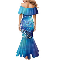 Polynesia Autism Awareness Family Matching Mermaid Dress and Hawaiian Shirt Be In Awe Of My 'Tism LT05 - Polynesian Pride