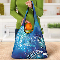 Polynesia Autism Awareness Grocery Bag Be In Awe Of My 'Tism