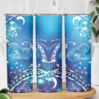 Polynesia Autism Awareness Skinny Tumbler Be In Awe Of My 'Tism