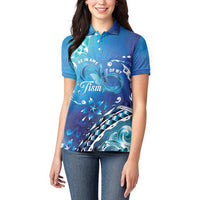 Polynesia Autism Awareness Women Polo Shirt Be In Awe Of My 'Tism
