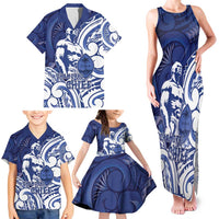 Guam Chief Kepuha Family Matching Tank Maxi Dress and Hawaiian Shirt Chamorro Pride LT05 - Polynesian Pride