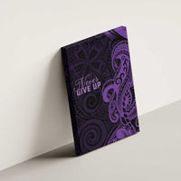 Lupus Warrior Canvas Wall Art Never Give Up Polynesian Style